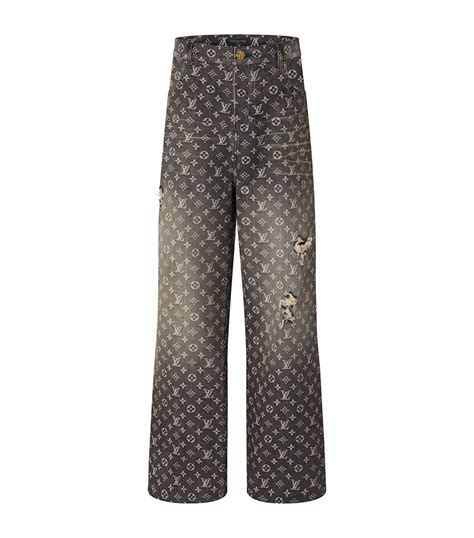 louis vuitton baggy jeans|Louis Vuitton monogram denim baggy.